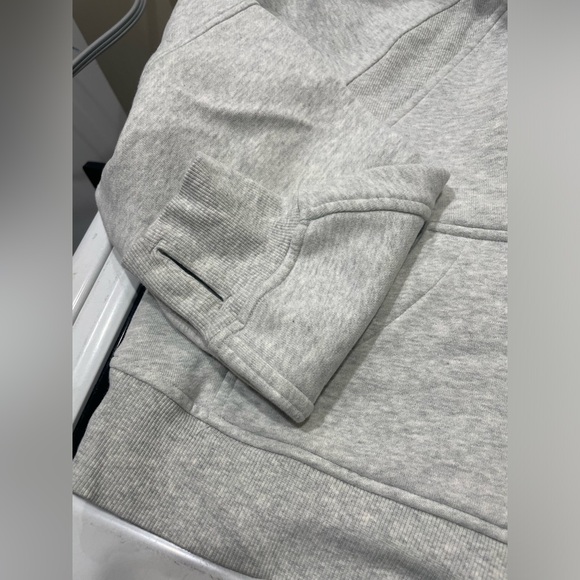 Part of MATCHING SET Lululemon Gray Sweatshirt Scuba Oversized Half-Zip Hoodie - Picture 8 of 9